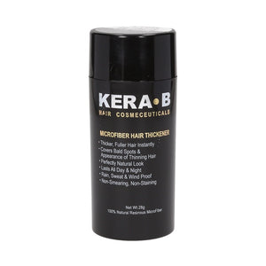 Kera B Microfiber Hair Thickener Ebony Black 28g