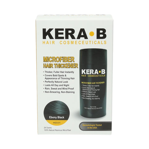 Kera B Microfiber Hair Thickener Ebony Black 28g