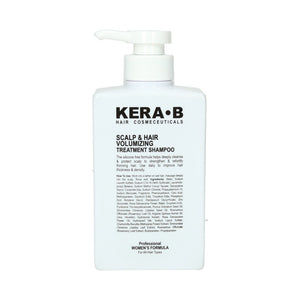Kera B Scalp & Hair Volumizing Treatment Shampoo Professional Women's Formula 300ml