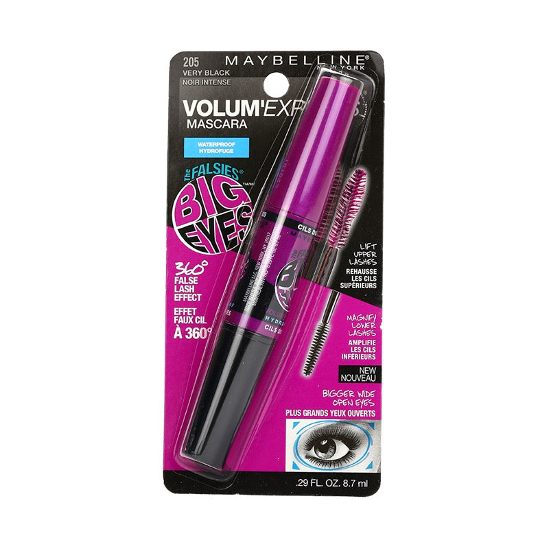 Maybelline Volum' Express The Falsies Big Eyes Waterproof Mascara - 205 Very Black 8.7ml