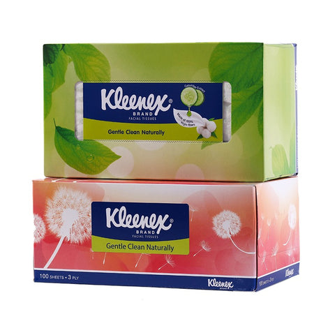 Kleenex Facial Tissue Natural Box 5×100pcs