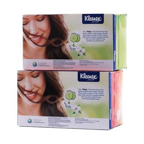 Kleenex Facial Tissue Natural Box 5×100pcs