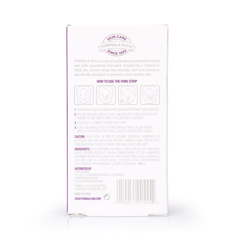 Formula 10.0.6 Down To The Pore Blackhead Banishing Pore Strips 6pcs