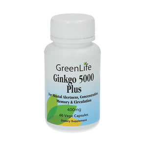 GreenLife Ginkgo 5000 Plus 400mg 60caps