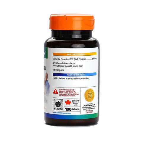 Holistic Way Chelated Chromium 500mg 100tabs