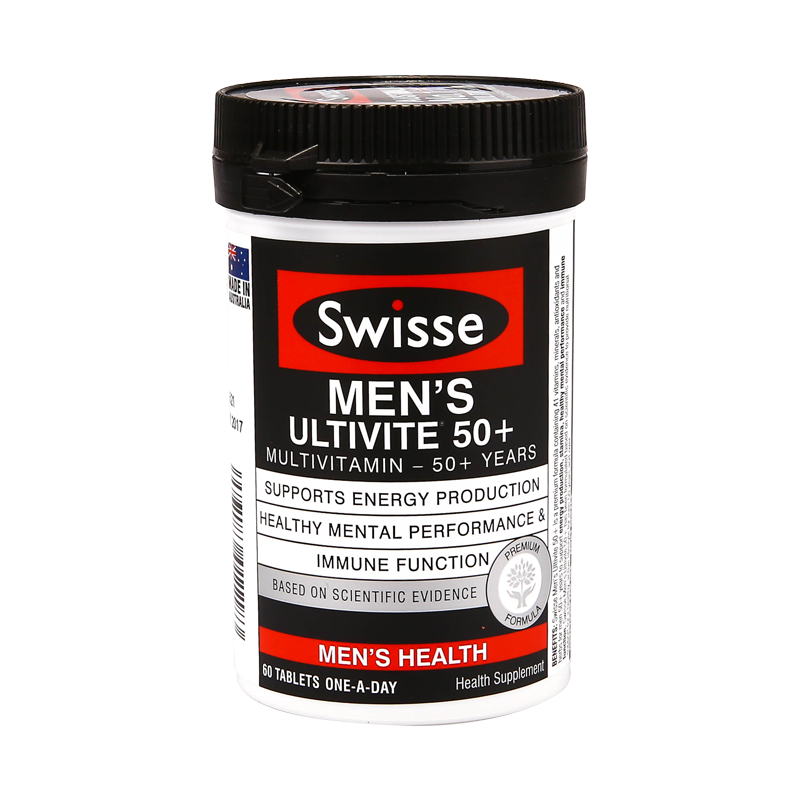 Swisse Men's Ultivite Mulitivitamin 50+ 60tabs