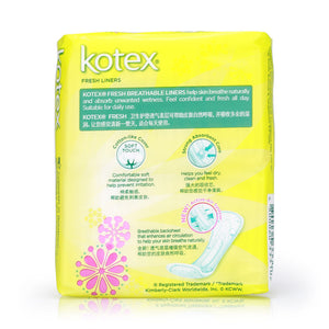 Kotex Fresh Liners Breathable Regular Unscented 40pcs