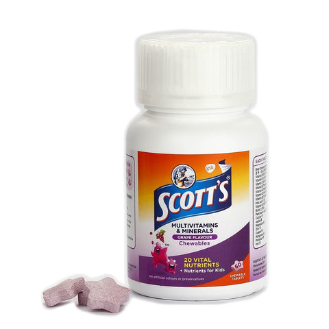 Scotts Multi-Vitamins Grape 60pcs