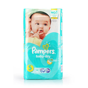 Pampers Baby Dry Diapers S (3-8kg) 58pcs