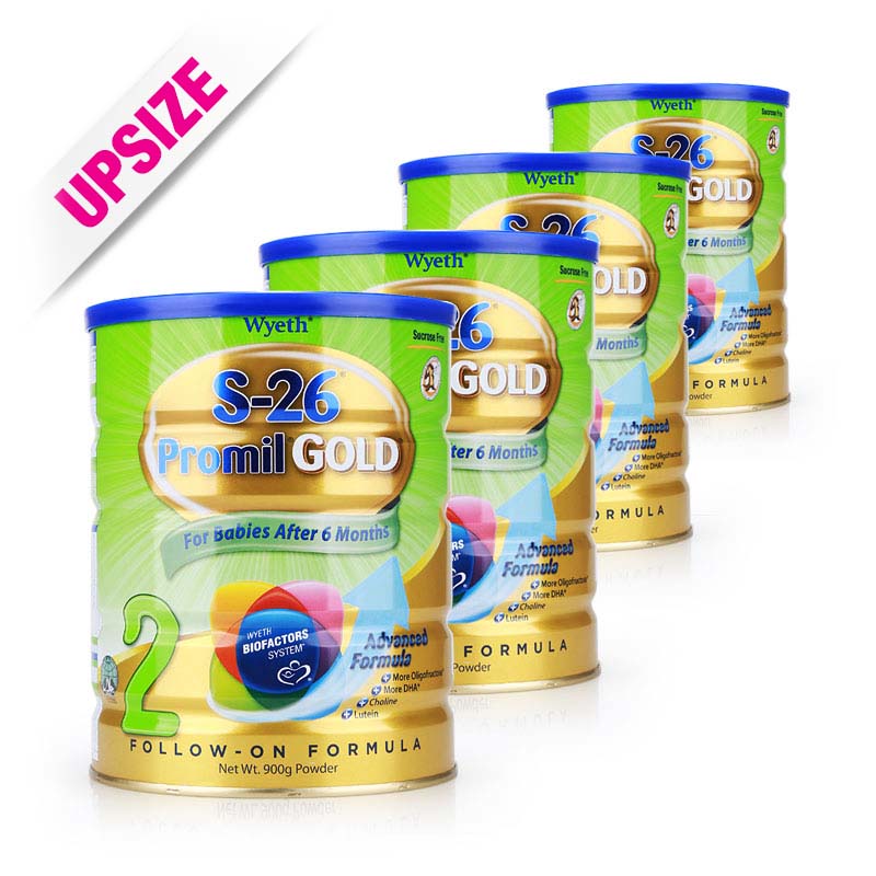 Wyeth S-26 Promil Gold Stage 2 900gx4pcs
