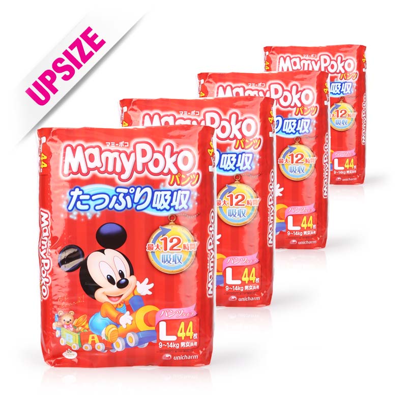 Mamy Poko Mickey Mouse Pants L (case) 44x4pcs