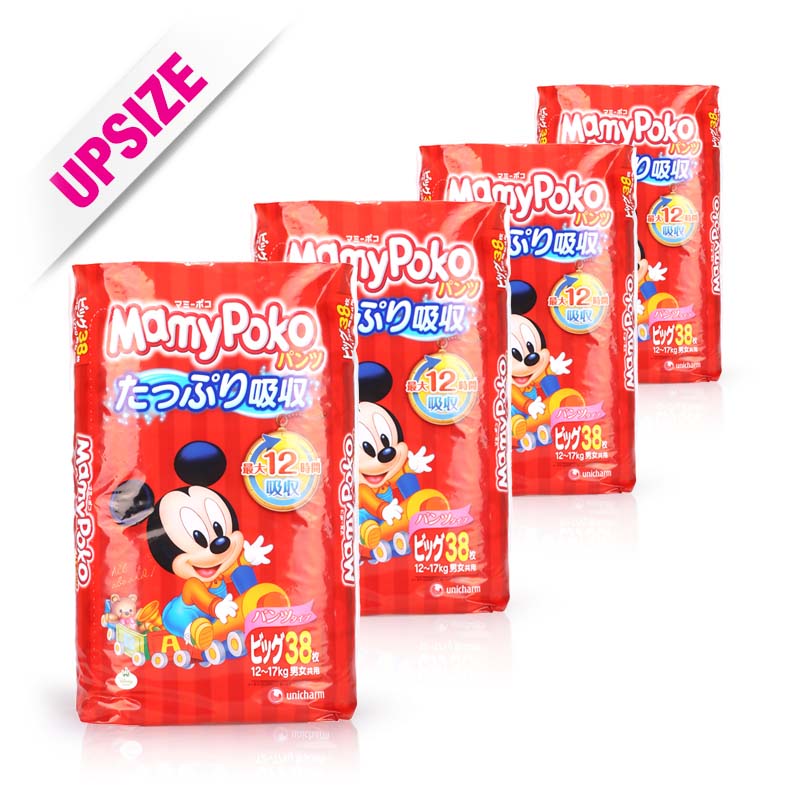 Mamy Poko Mickey Mouse Pants XL (case) 38x4pcs