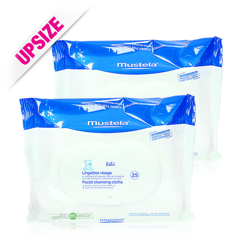 Mustela Dermo Soothing Wipes 25sheetsX2
