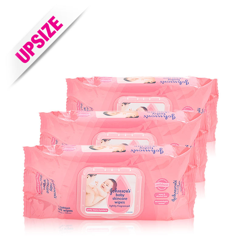 Johnson's Baby Skincare Wipes 75sheetsX3