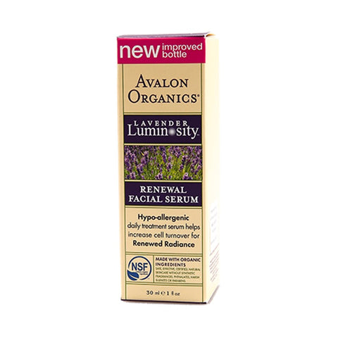 Avalon Organics Lavender Luminosity Renewal Facial Serum 30ml