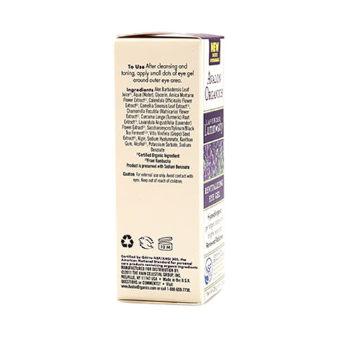 Avalon Organics Lavender Luminosity Revitalizing Eye Gel 28g