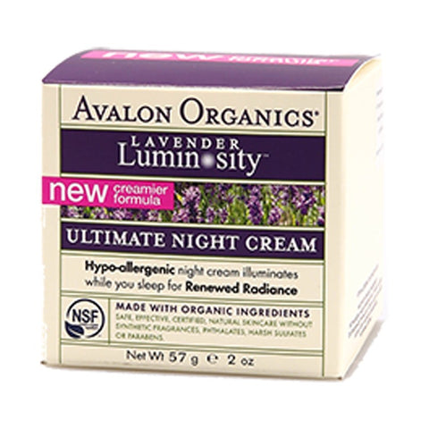 Avalon Organics Lavender Luminosity Ultimate Night Cream 57g