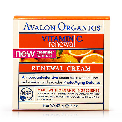 Avalon Organics Vitamin C Renewal Rejuvenating Oil Free Moisturizer 57g