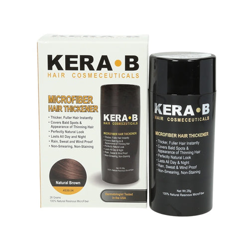 Kera B Microfiber Hair Thickener Natural Brown 28g