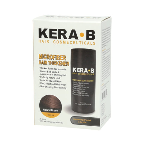 Kera B Microfiber Hair Thickener Natural Brown 28g