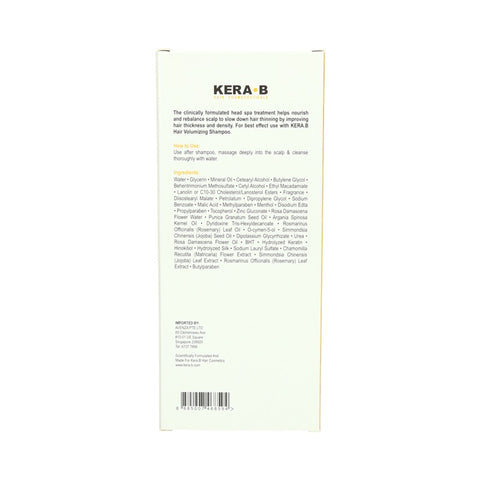 Kera B Scalp & Hair Volumizing Treatment Conditioner Professional Head Spa Treatment 200g