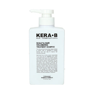 Kera B Scalp & Hair Volumizing Treatment Shampoo Professional Women's Formula 300ml