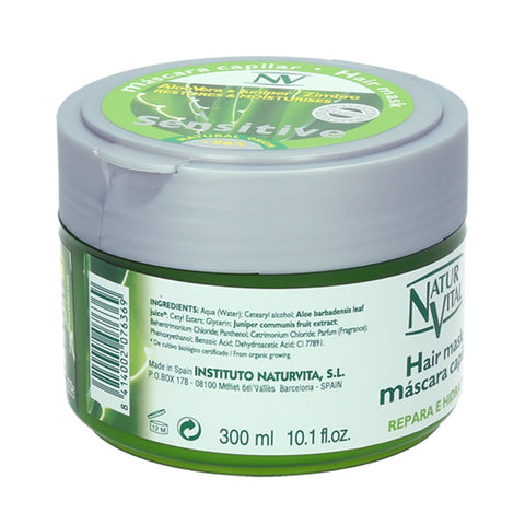 Naturvital Sensitive Hair Mask Juniper And Aloe Vera 300ml