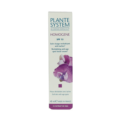 Plante System Homogene Revitalizing Anti Age Spot Facial Cream SPF15 40ml