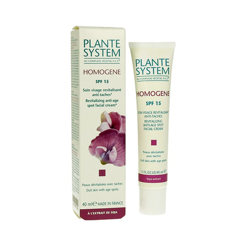 Plante System Homogene Revitalizing Anti Age Spot Facial Cream SPF15 40ml