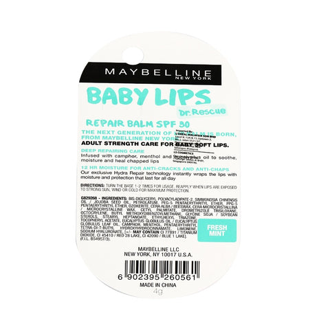 Maybelline Baby Lips Dr Rescue Fresh Mint 4g