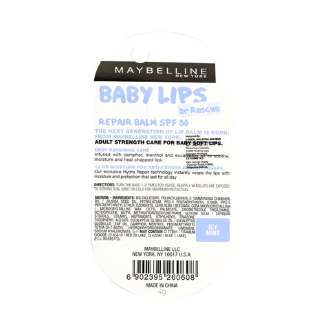 Maybelline Baby Lips Dr Rescue Icy Mint 4g