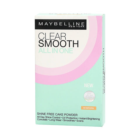 Maybelline Clear Smooth All-In-One Shine Free Cake Powder SPF 32  9g