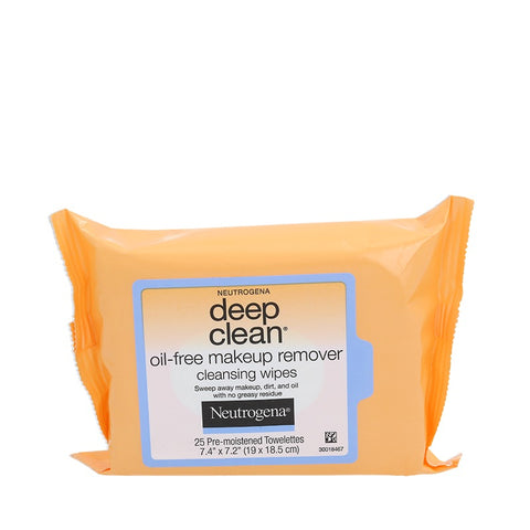 Neutrogena Deep Clean Oil-Free Makeup Remover Cleansing Wipes 25s