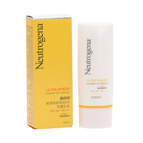 Neutrogena Ultra Sheer Complete UV Moisture SPF 50+ PA+++ 30ml