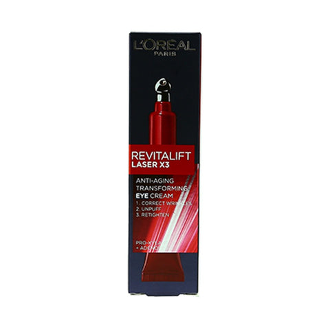 L'Oreal Paris Revitalift Laser X3 Anti-Aging Transforming Eye Cream 15ml