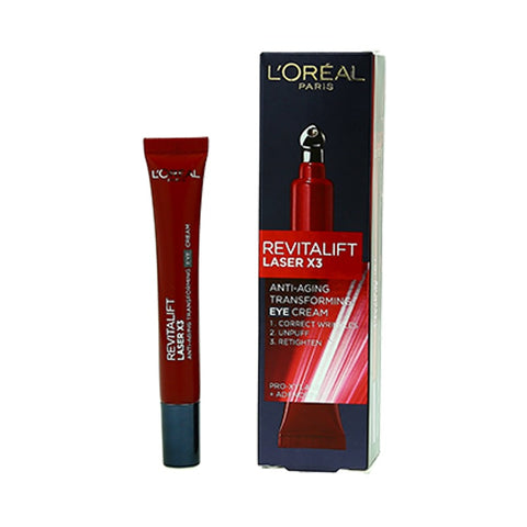 L'Oreal Paris Revitalift Laser X3 Anti-Aging Transforming Eye Cream 15ml