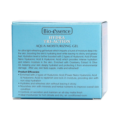 Bio-essence Hydra Tri-Action Aqua Moisturizing Gel 50g