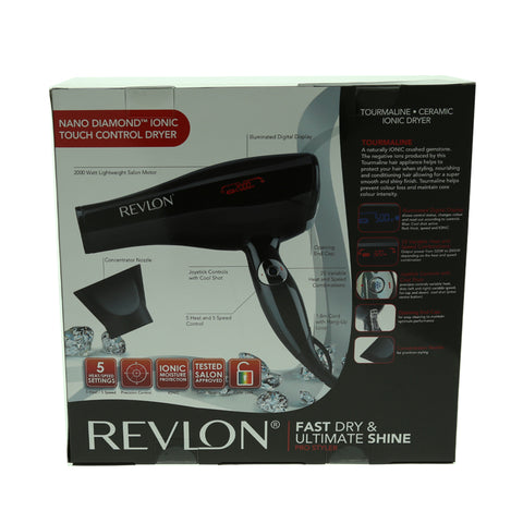 Revlon Nano Diamond Ionic Touch Control Dryer 1pcs