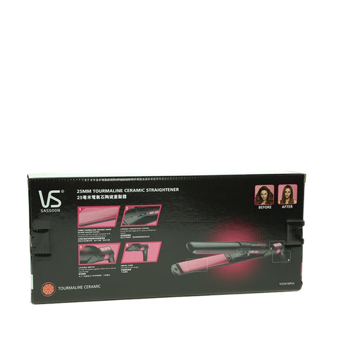 Vidal Sassoon iPink 25MM Tourmaline Ceramic Straightener 1pcs