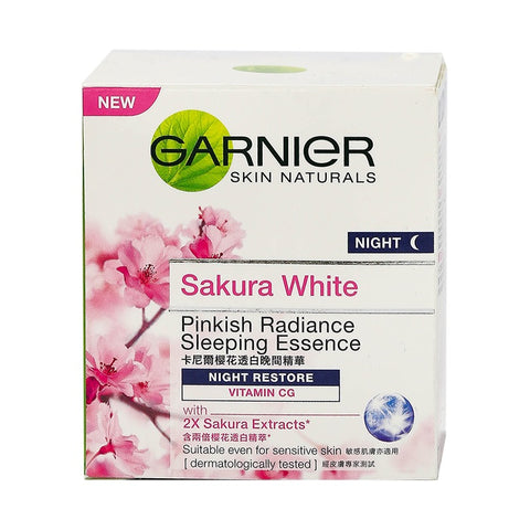 Garnier Sakura White Pinkish Radiance Sleeping Essence Night Restore 50ml