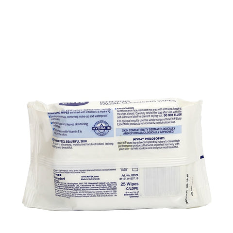 Nivea Refreshing Facial Cleansing Wipes 25sheet