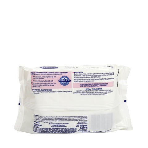 Nivea Gentle Facial Cleansing Wipes 25sheet