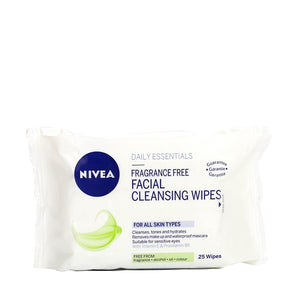 Nivea Fragrance Free Facial Cleansing Wipes 25sheet