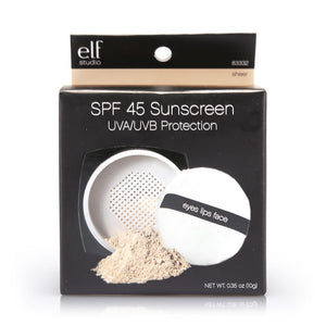 elf SPF45 Sunscreen UVA/UVB Protection 83332 Sheer 10g