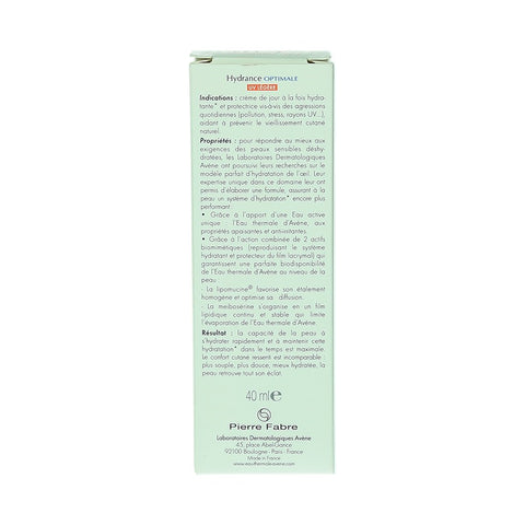 Avene Hydrance Optimale UV Legere Creme Hydratante SPF 20 (Light Hydrating Cream SPF 20) 40ml