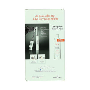 Avene Demaquillant Douceur Pour Les Yeux (Gentle Eye Make-up Remover) 125ml with Free High Tolerance Mascara Black Limited Edition 1box