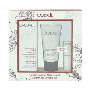 Caudalie Nourishing Essentials Limited Edition Set (Vinosource Intense Moisture Rescue Cream 40ml + Hand & Nail Cream 50ml and Lip Conditioner 4.5g) 1box