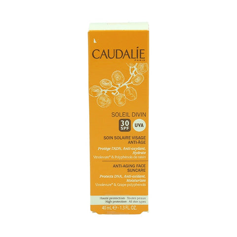 Caudalie Soleil Divin Soin Solaire Visage Anti-Age SPF30 (Anti-Aging Face Suncare SPF30) 40ml