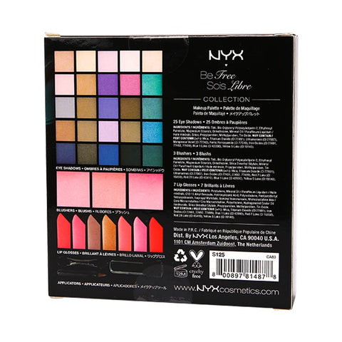 NYX Be Free Sois Libre Coll Palette S125 1pcs