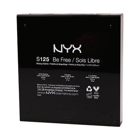 NYX Be Free Sois Libre Coll Palette S125 1pcs